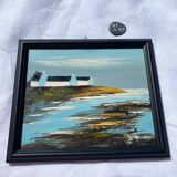 Tableau huile marine