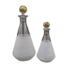 Pair of granite decanters