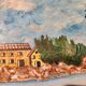 Tableau Saint Florent Corse signé JPS Oscar