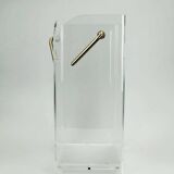 Transparent lucite acrylic umbrella stand 1980s 1990s post modern design