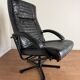 Danish swivel armchair in black leather – 1970s/80s - Skipper Furniture