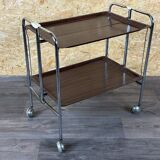 60s 70s serving trolley dinette side table space age brown design