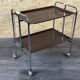 60s 70s serving trolley dinette side table space age brown design