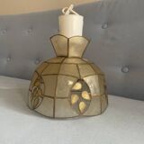 Lustre en nacre et laiton