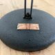 Industrial black enamel table lamp, 1950
