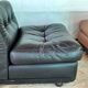 set of 4 armchairs in leather model Amanta by Mario Bellini for B&B Italia 1970