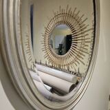 Miroir ovale biseauté
