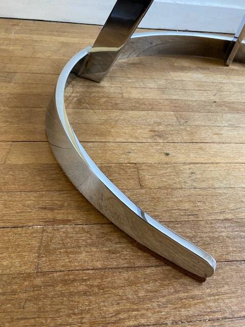 1970s chrome design table