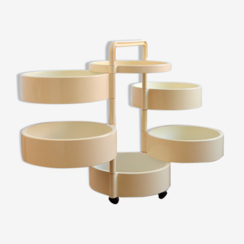 Storage trolley by Franco Annoni 4591 for Kartell, 1970s