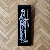 Religious ceramic wall plaque