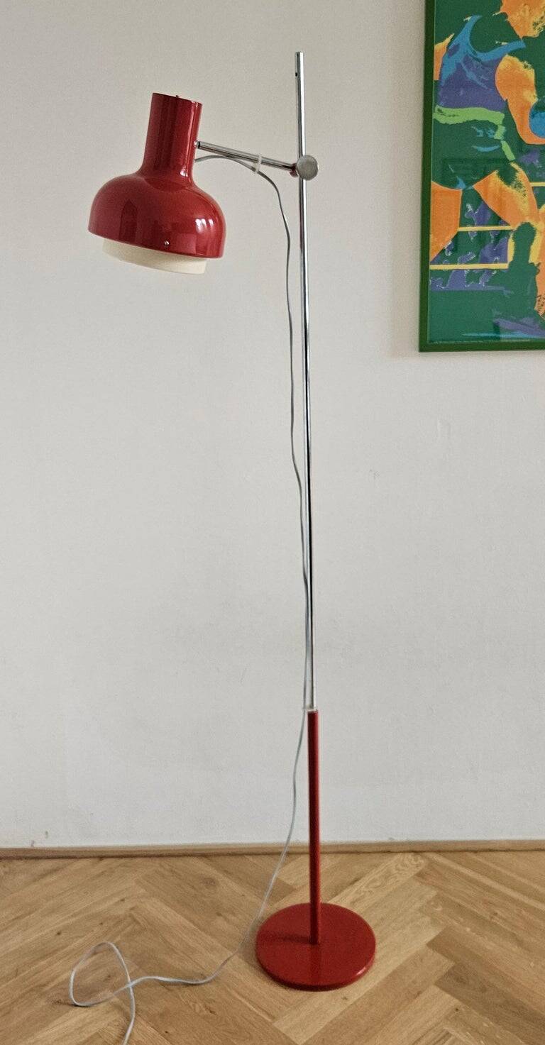 Mid Century Floor Adjiustable Lamp Napako, Josef Hurka, 1970s