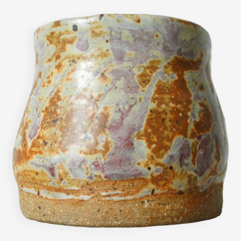 Brutalist ceramic in glazed chamotte stoneware