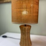 Pair of wicker lamps