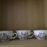 Set of 3 cups Luneville