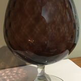 Coupe en verre soufflé pourpre