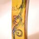 Studio terracotta vase, glazed, hand-painted 1970