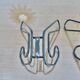 Pair of vintage IKEA hooks from the 80s
