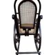 Set de 2 Rocking-chairs Style Thonet Cannée