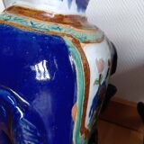 Pair of 20th century ceramic elephant stools