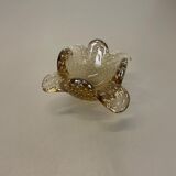 Glass bowl element shell ashtray murano bubble, italy 1970s