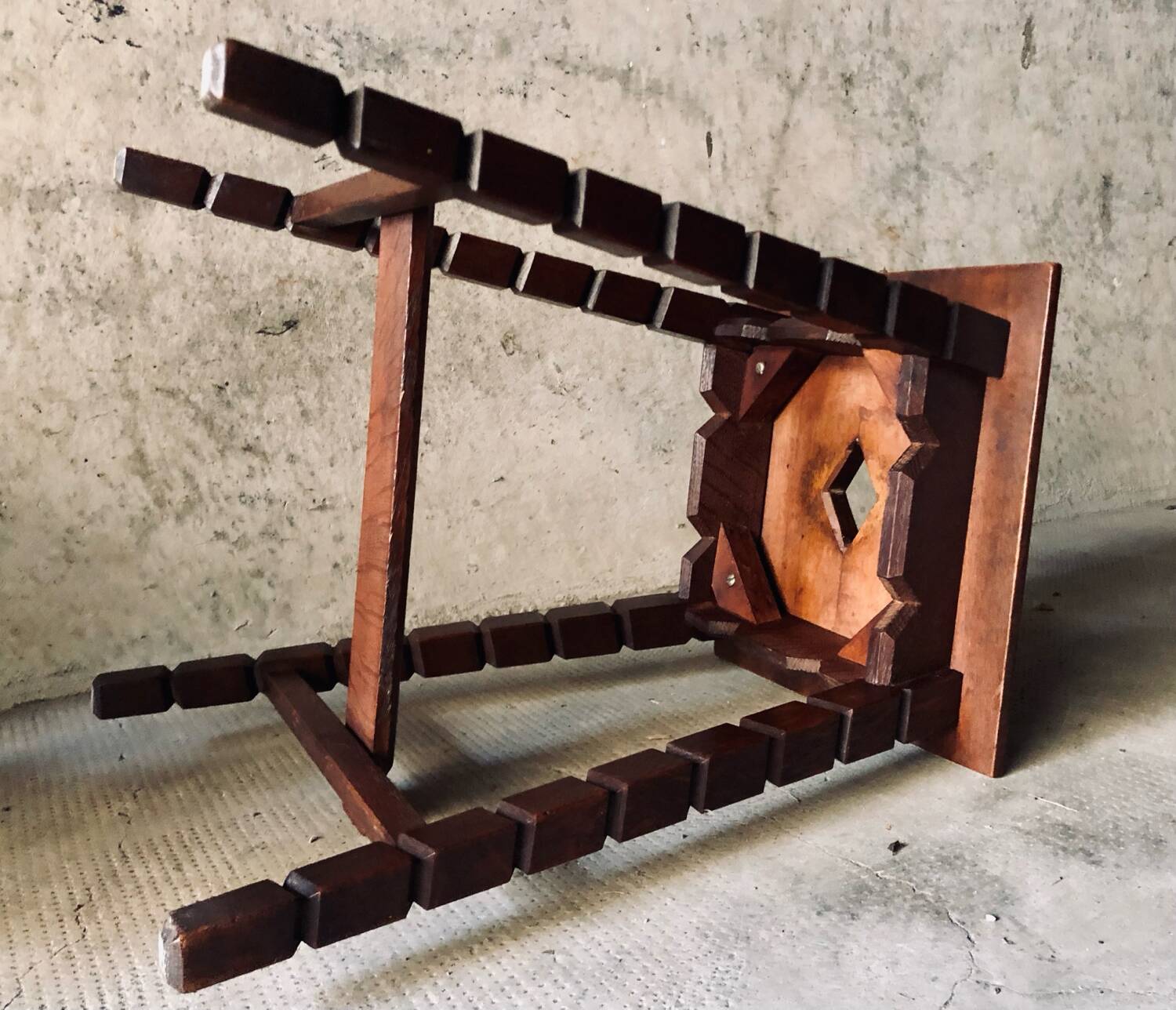 Mid-Century XX Oak Stool or Side Table