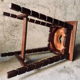 Mid-Century XX Oak Stool or Side Table