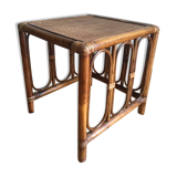 Bedside rattan table