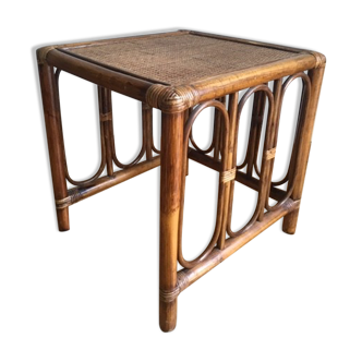 Bedside rattan table