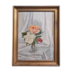 Peinture à l’huile vintage de fleurs signées Bramwell