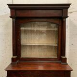 Empire mahogany showcase and mahogany veneer XIX century