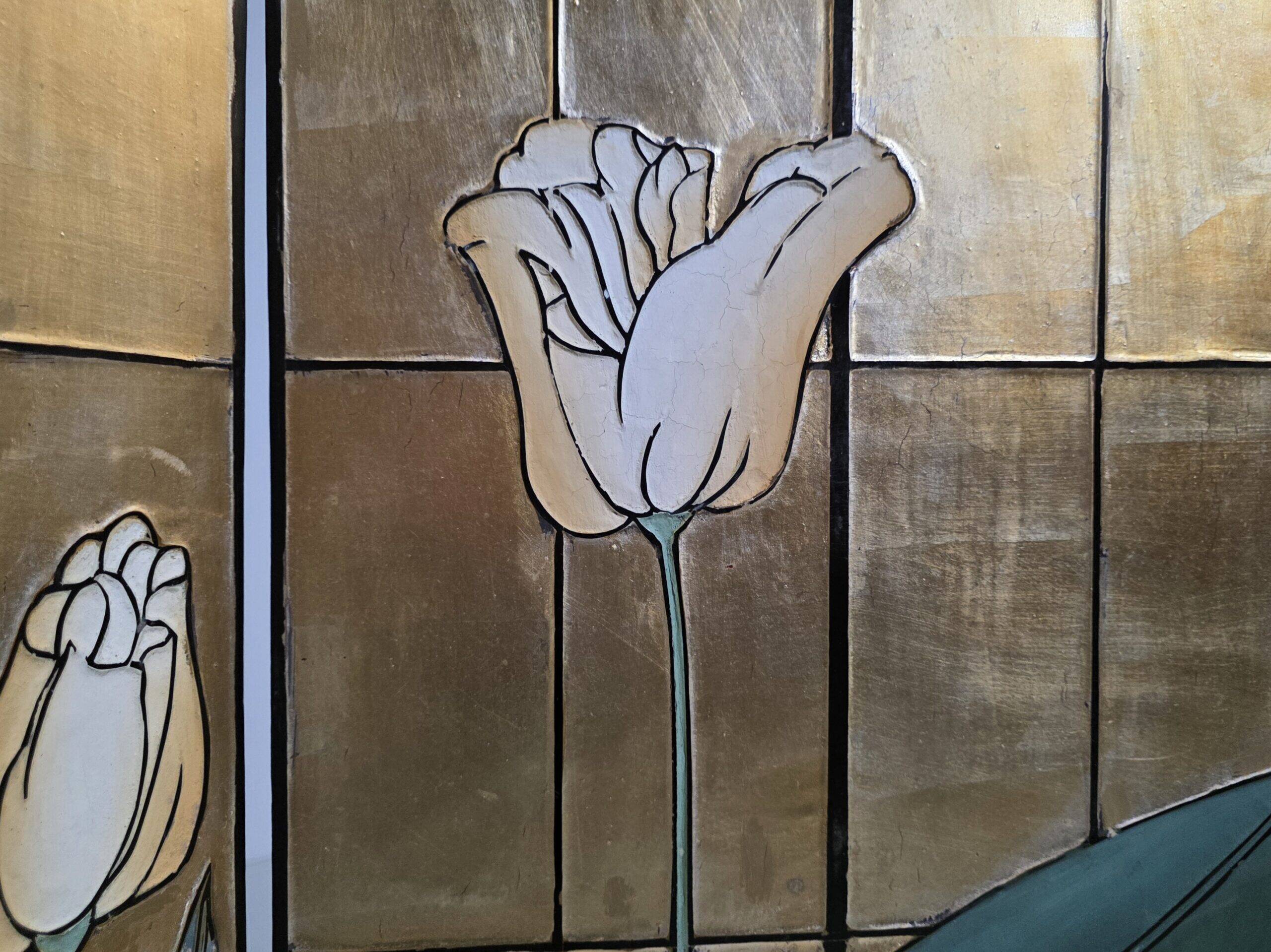 French four-panel room divider by Fournier Decoration Paris, 1980s