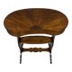 Kidney-shaped ceremonial table with fan-shaped marquetry top, Louis XVI style, circa 1900
