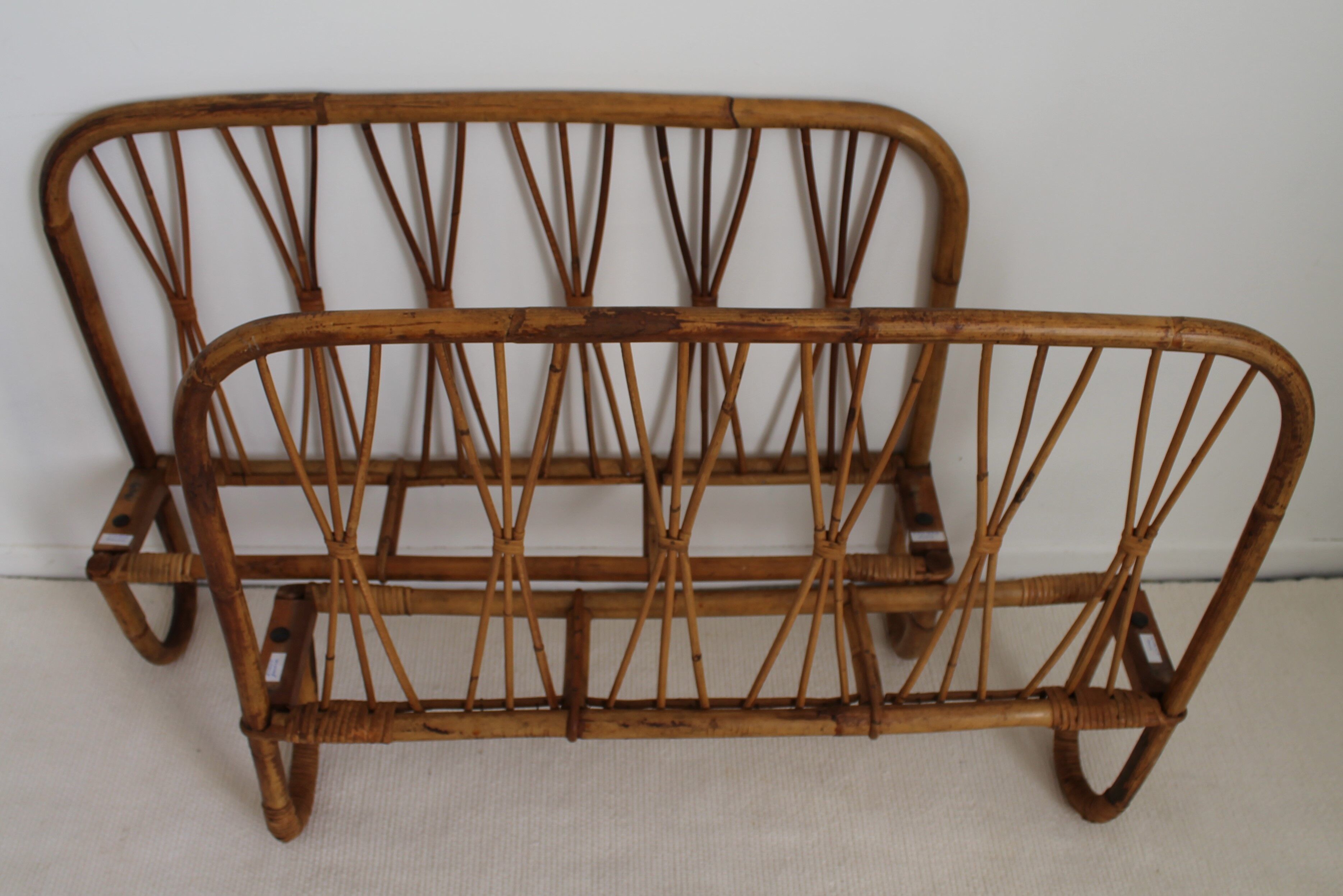 Rattan bed & vintage bamboo