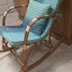 Rocking-chair en rotin