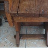 Set of table and 4 mountain chairs in solid oak