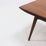 Extendable Teak Dining Table by Louis van Teeffelen for WeBe 1950s