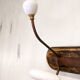 Coat rack in wood and porcelain