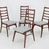 1960s Set of Four Dining Chairs in Teak, Germany