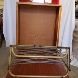 Fold bed in a 60's cabinet