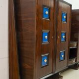 Guglielmo Ulrich Rare Mid-Century Modern Italian Walnut Bar Cabinet, 1940s