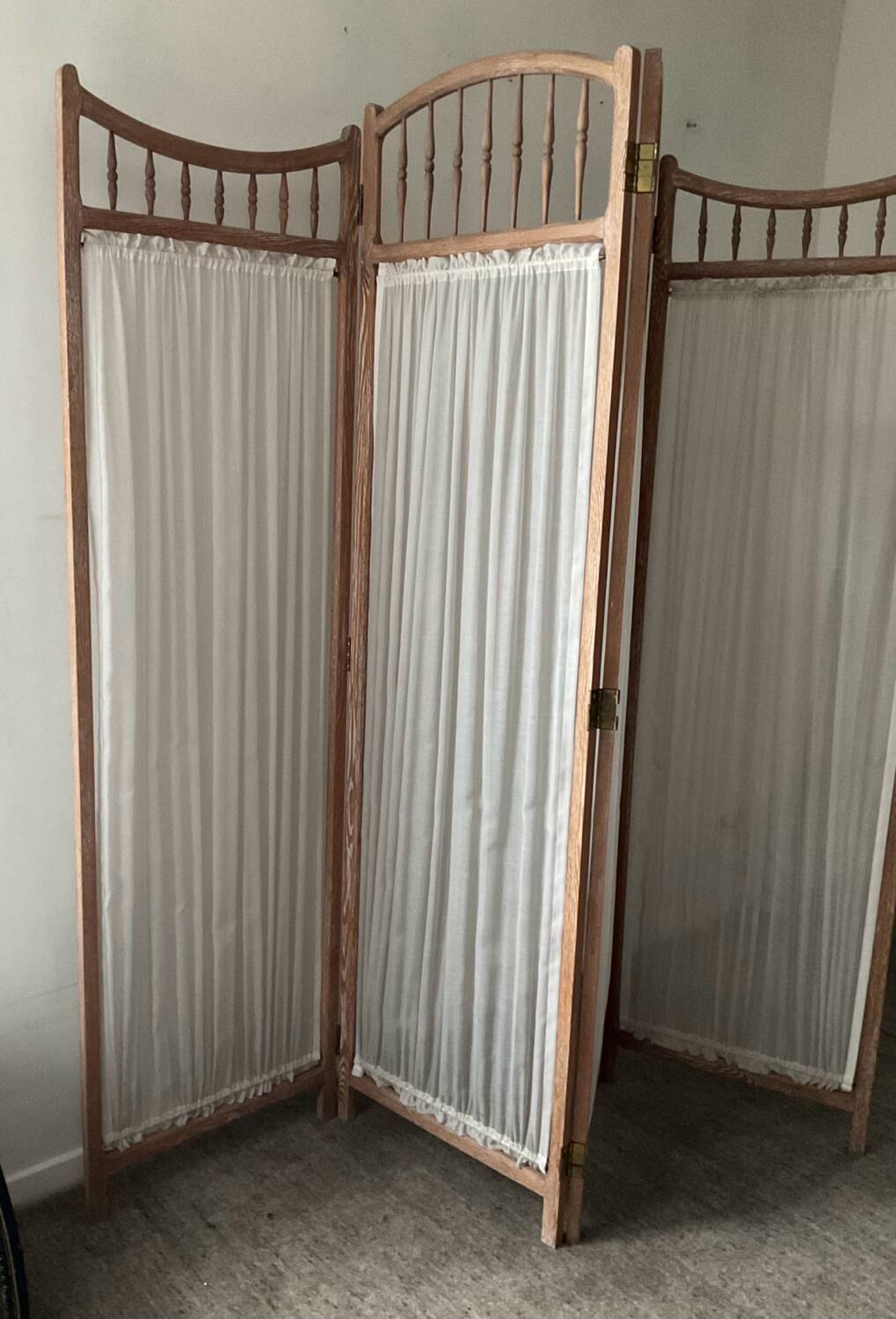 Vintage weathered wooden screen