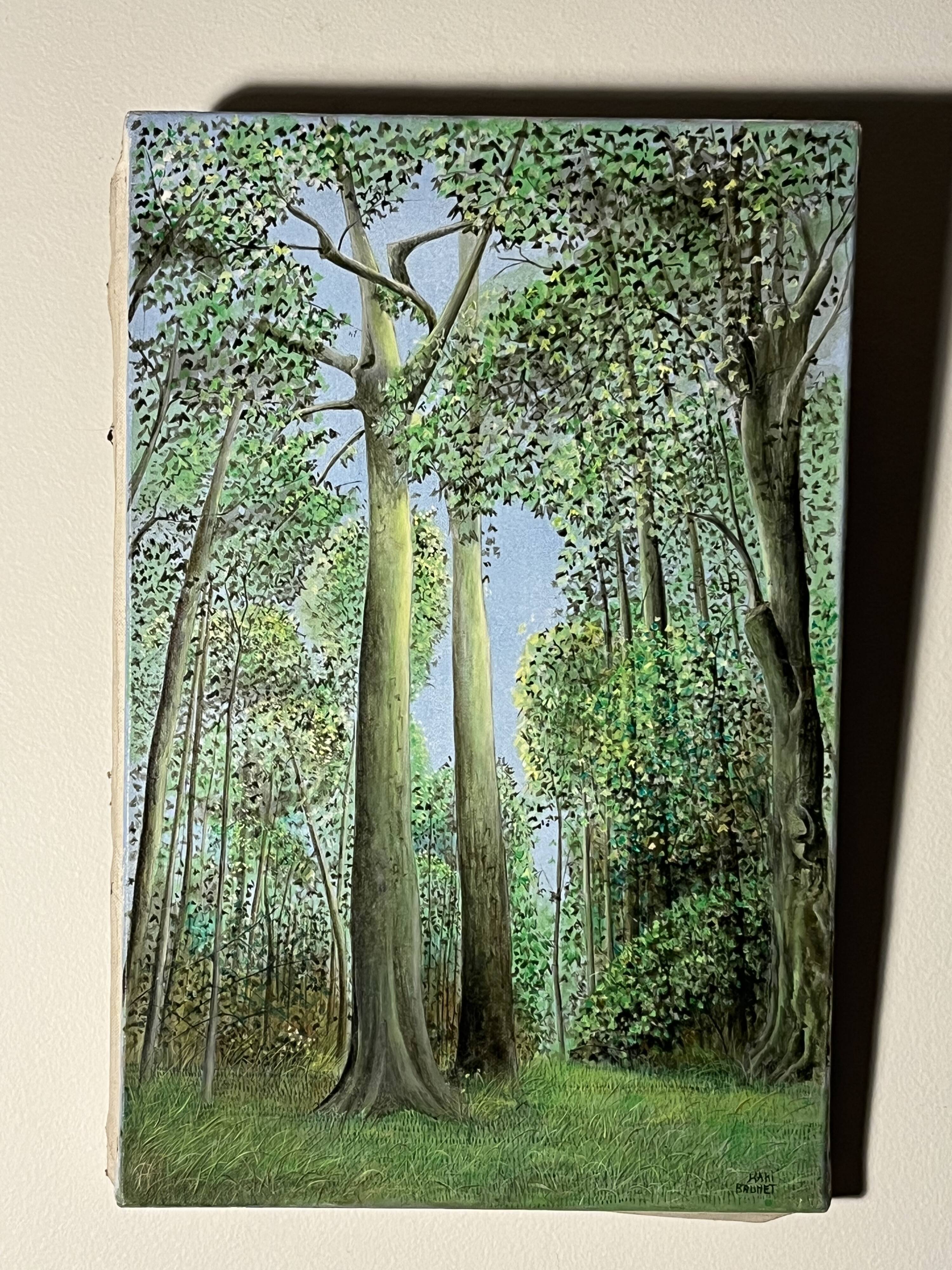 Kaki Brunet (1926-2012) "Spring in the Woods" oil on canvas