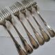 6 Boulenger Silver Metal Table Forks