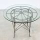 1970's French cast iron outdoor dining table