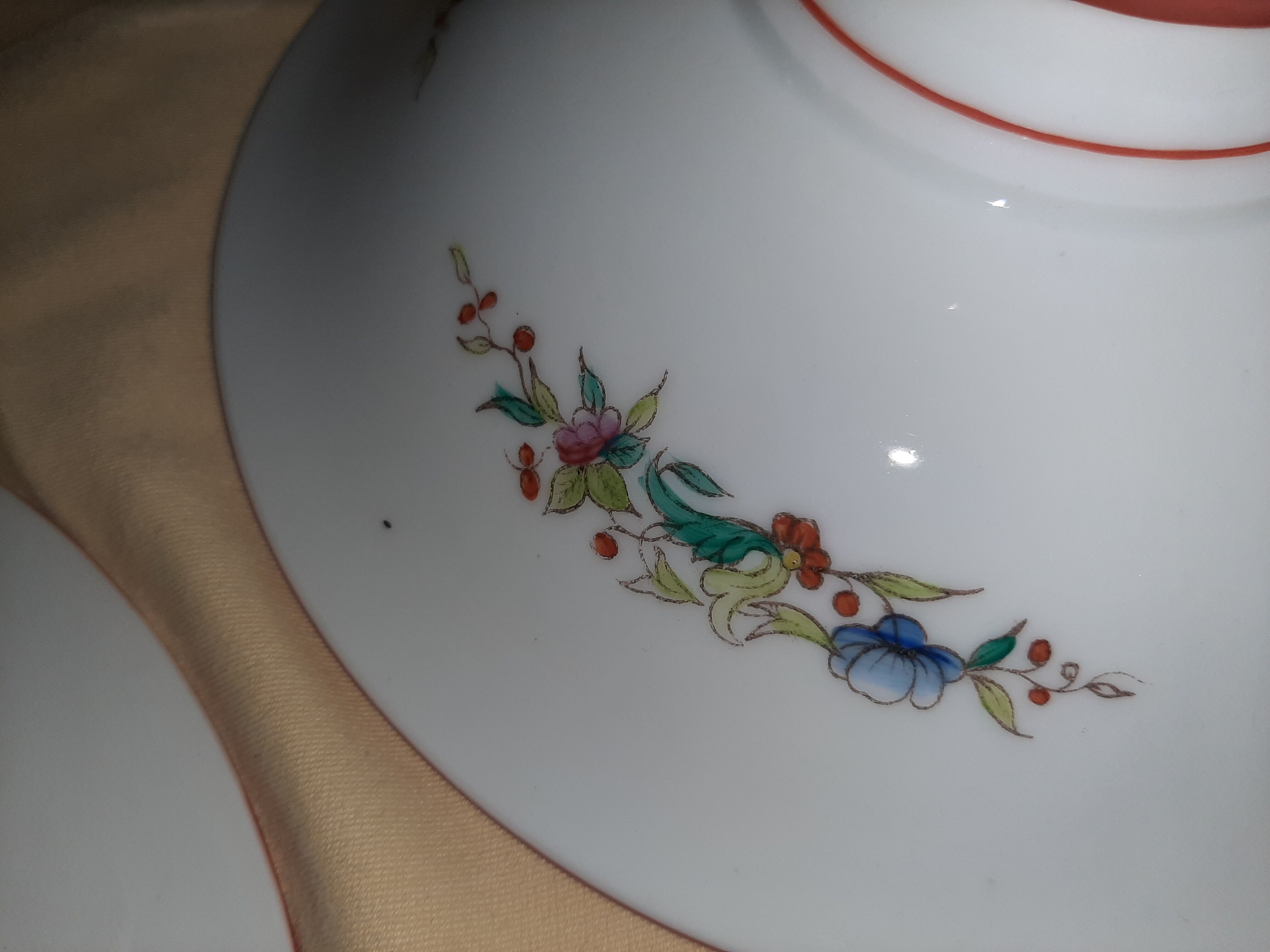 Paire de compotiers porcelaine fin 19ème
