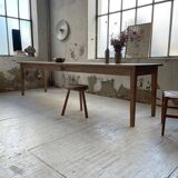 XL farmhouse table in beech and pine 3m