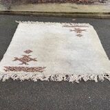 Handmade knotted Berber Moroccan wool rug 170x225cm