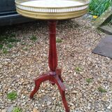 Louis xvi style marble top bedside table