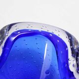 Cendrier en verre bullé Murano