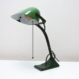 Art Deco bankers lamp, 1930s, Bohemia
